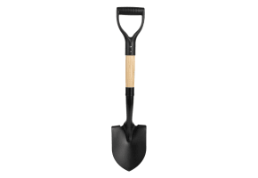 19" Mini Round Point Shovel With Wood Handle