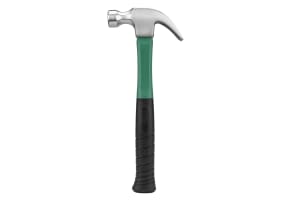 16oz Claw Hammer With Fiberglass Handle & Smooth Face