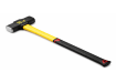 A heavy-duty 16lb sledge hammer featuring a yellow and black fiberglass handle on a white background.