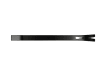 A matte black 7.5-inch flat trim pry bar featuring a notched nail puller.