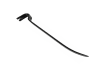 Gemini said Here is a unique, descriptive alt tag for the image based on your provided best practices:  Black 7.5-inch flat trim pry bar with a curved claw and thin prying end.