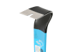 Ox Pro 15" Demolition Handy Bar with a durable steel construction and ergonomic grip - claw end close up.