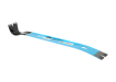 15-inch Ox Pro demolition handy bar with a curved pry end and durable steel construction - blue and black color.