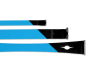 Three blue and black Ox Pro handy bars in different sizes showing flat prying ends.