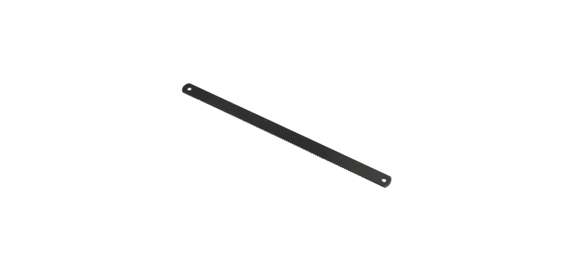 Gemini said A single black 12-inch high carbon steel hacksaw blade with 18 TPI.