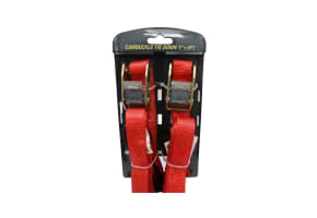 1" X 6' Red Cambuckle Tie-Downs (2-Pack)