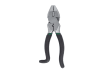 9.5-inch rebar side cutting pliers with black and green cushioned grip handles.