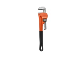14" Pipe Wrench With Black Dipped Handle
