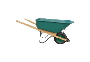 6 Cubic Foot Wheelbarrow With Poly Tray