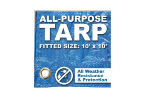 10' X 10' Blue Poly Tarp