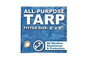 6' X 8' Blue Poly Tarp