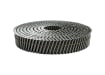 Gemini said A large, high-capacity 15-degree wire coil of ring shank siding nails on a white background.