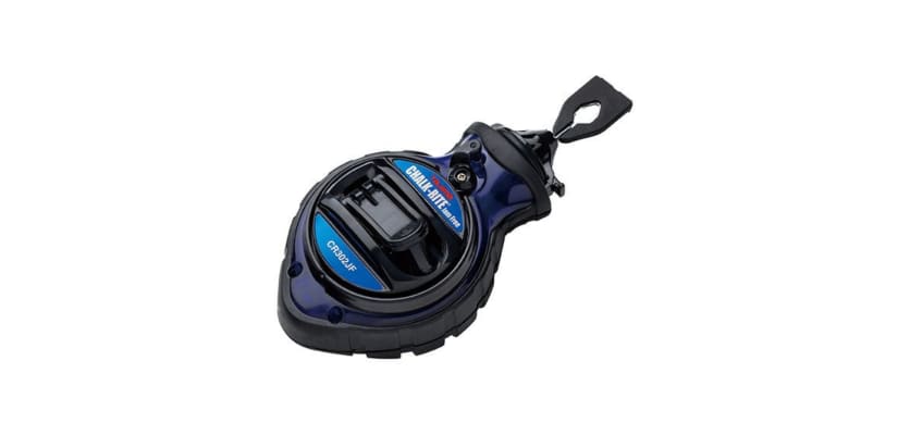  Gemini said Blue and black Tajima Chalk-Rite Jam Free snap line tool with an extra fine line.