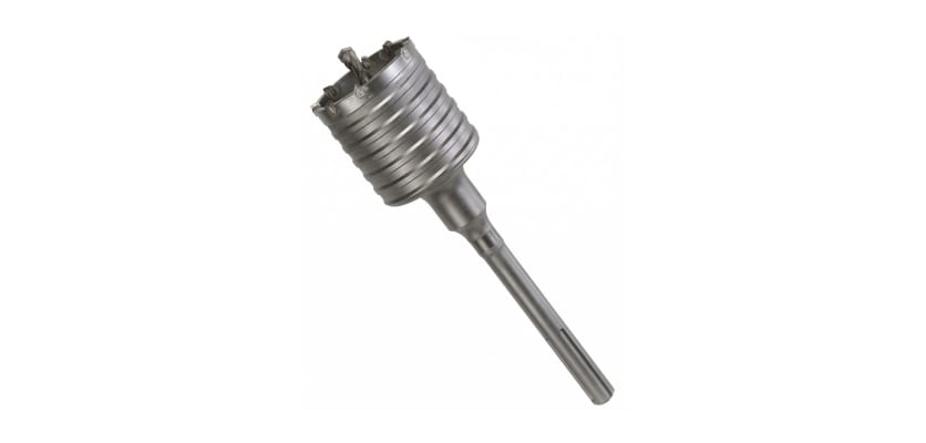 A 2-5/8 inch by 7 inch SDS Max core bit for precise concrete drilling applications.
