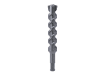 Upright matte light grey 1" heavy duty 4-cutter hammer drill bit on a white background.