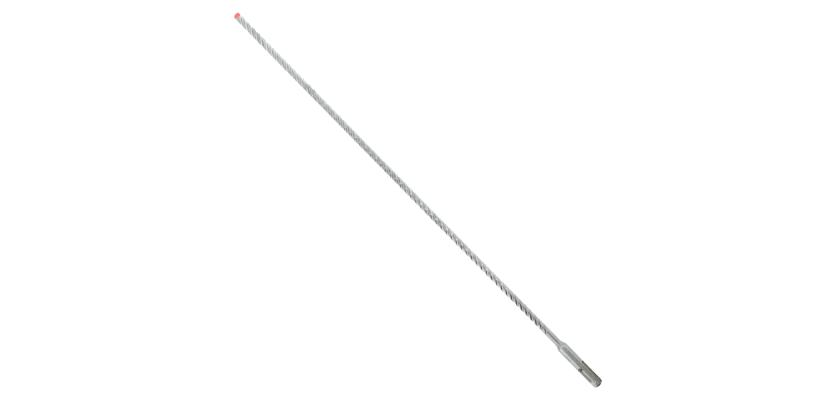 A long, thin Diablo SDS-Plus masonry drill bit for drilling into concrete and stone.