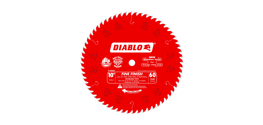  Gemini said Diablo 10-inch 60-tooth fine finish circular saw blade for miter and table saws.