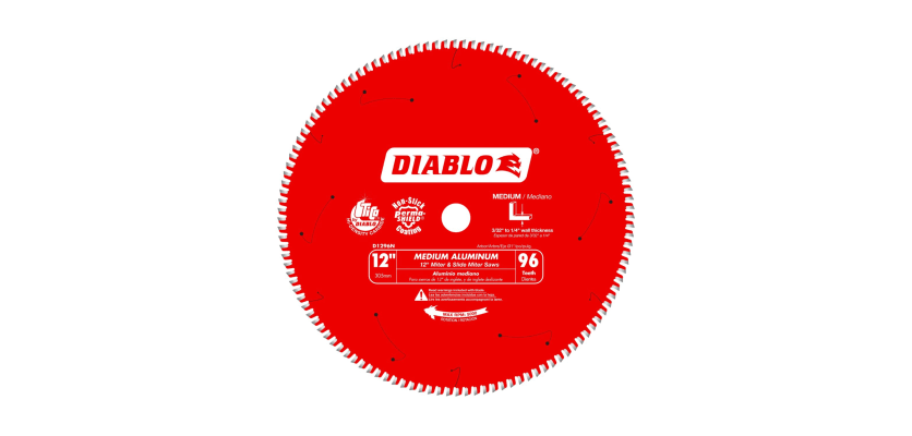  Gemini said Diablo 12-inch 96-tooth circular saw blade for medium aluminum and non-ferrous metals.