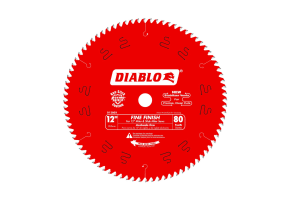 Diablo 12", 80 Teeth Fine Finish Blade