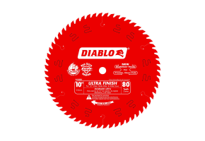 Diablo 10", 80 Teeth Ultra Finish Blade 