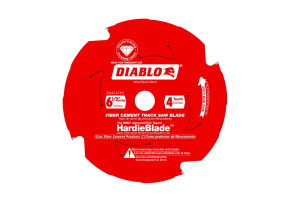 Diablo 6-1/2" x 4 Tooth Fiber Cement Hardie Blade ™