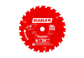 Diablo 6-1/2" x 24-Teeth Framing Saw Blade for Wood 