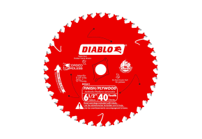 Diablo 6-1/2" x 40-Teeth Finish Trim Saw Blade 