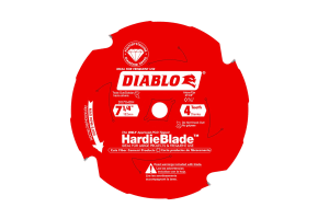 Diablo 7-1/4" x 4 Teeth Fiber Cement HardieBlade ™ 