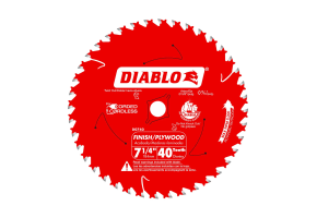 Diablo 7-1/4" x 40-Teeth Finish Saw Blade 