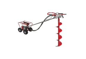 Little Beaver Earth Drill, 5.5HP Honda EnginRoll Cage and Flat Free Tires