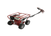 Little Beaver earth drill with a 5.5HP Honda engine and red roll cage.