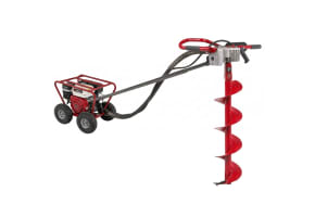 Little Beaver Earth Drill, 8HP B&S Vanguard Engine - Roll Cage 