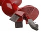 Close-up view of an 8-inch Pengo style earth drill for rocky soil conditions