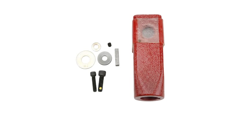 Heavy duty Little Beaver keyed shaft to auger adaptor with included mounting hardware kit