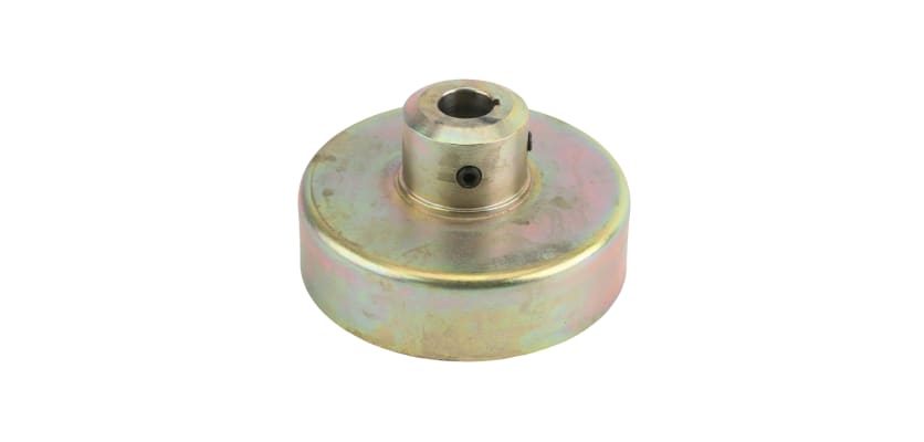 High-strength Little Beaver clutch drum with integrated pilot bearing for fiber-lined clutches