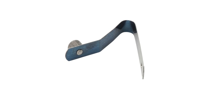 High-tension steel snap button and spring for Little Beaver earth drill attachments