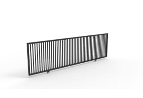 Oldstead Ornamental Sliding Gate 4' x 14' Flat Top & Plain