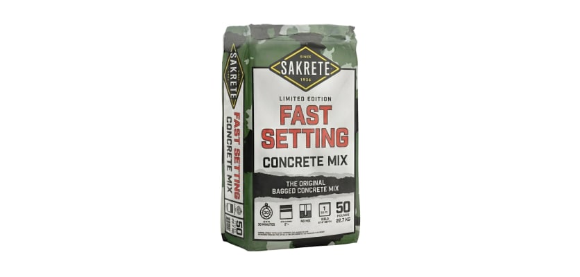 Sakerete Fast Set Sakrete FastSet Concrete 50lb - Rapid Setting Concrete Mix | First ...