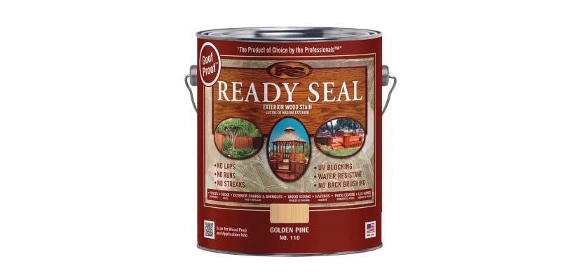 Ready Seal Golden Pine Stain 1-gallon can for professional exterior wood finishing