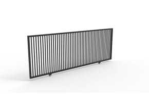  Oldstead Ornamental Sliding Gate 5' x 16' Flat Top & Plain