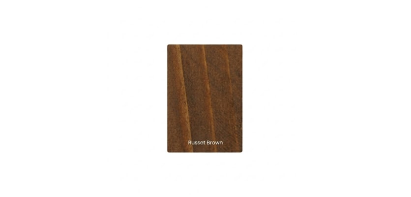 Huemiller Russet Brown exterior wood stain for fence and deck protection.