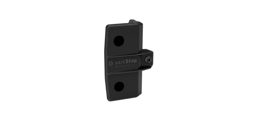 D&D GateStop for Metal Gates with shock-absorbing black rubber bumper insert