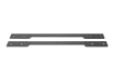 Heavy-duty SlimLine Vertical Gate Closer Mounting Plate in a black weather-resistant finish