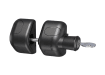 D&D MagnaLatch Side Pull Lockable black polymer magnetic latch for residential gates.