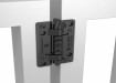 D&D KwikFit Self-Closing Hinge in black polymer