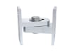 Zinc plated BadAss hinge for non-welded commercial gate installations and automated entries