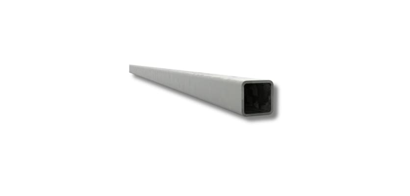 Galvanized 5/8 inch square steel tube 3 feet long for rustproof fence installations