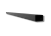 Black powder coated 5/8 inch square steel tube 18 gauge.