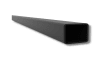 Black powder coated 1 inch square steel tube 8 feet long structural bar