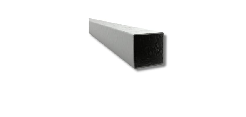Rust resistant galvanized 2 inch square steel tube 6 feet long main post
